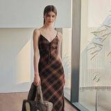 Elegant Retro Casual Maxi Dresses Summer Stripe Bow Halter Dress Straight Slender Dress High Street Party Women's Wear