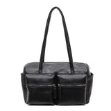 Pbong  High Capacity Travel Bag Women's Commuter Shoulder Bag Fitness Dance Storage Large Capacity Handbag Stylish PU Material