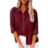 100% Cotton Linen Long Sleeve Shirts Women Clothing Y2k Tops Vintage Fashion Clothes Tshirt Elegant Casual Tees Streetwear