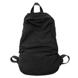 Large Capacity Waterproof Nylon Backpacks Solid Soft Light Leisure Or Travel Bags College style Cloth Packages Korea Casual Bag