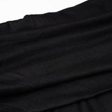 Gothic Black Side Split Maxi Dress