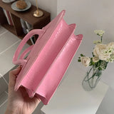 Fashion Pink Small Square Women Clutch Purse Handbags New Simple Ladies Messenger Bag Solid Color Female Shoulder Crossbody Bags