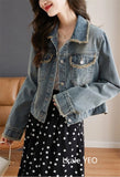 New Spring Summer 2025 Loose Versatile Elegant Women's Denim Coat Casual Temperament Korean Version Female Cowboy Outwear