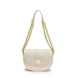 Pbong  Fashionable Mini Crossbody Bag Single Shoulder Retro Vintage Commuter Lipstick Bag Soft PU Material City Simple Style