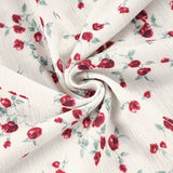 Pbong  Holiday Fashion Floral Printed Lace Patchwork Dress Romantic Elegant Slimming Straight Square Neck Midi Sundress Women's Dresses