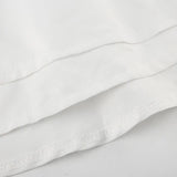 White Flare Sleeve Two Layer A-Line Dress