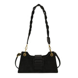 Pbong  Women's Bag Crossbody Underarm Small Square Urban Minimalist PU Leather Daily Match Stone Pattern Zipper Closure