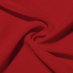 High Quality Summer Elegant Maxi Chiffon Dress Woman  Trendy Square Neck Long Ruffle Party Evening Dress Red