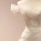 Elegant One-Shoulder Wedding Dress Summer New Arrival Fairy Tale Forest Style Fish Tail Gown for Bride Departure