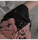 Korean Fashion Designer Butterfly Y2k Fashion Women Shirts Blouses Long sleeve Top Elegant Youth Clothing Sexy Shirt