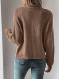 Loose Knitted Long-Sleeved Cardigan Sweater Autumn Winter New Arrival Comfortable Soft Women's Open Front Knitwear