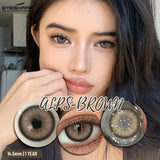 Hot Sale Color Contact Lens for Eyes Black Lens Eye Makeup Brown Beauty Colored Pupils Gray Contact Blue Eyes Makeup