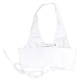 Y2k Women Summer Tank Top Corset Style Black Camisole Tie Back White Vest Crop Sleeveless Top Halter Neck Sexy For Woman
