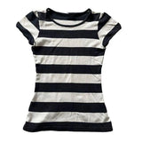 Women's Sweet Polka Dot Crop T Shirt Round Neck Short Sleeve Slim Fit Women Clothing Female T-shirts And Polos Woman Clothes