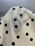 Pbong  Cream Polka Dot Halter Neck Mini Romper with Flared Skirt