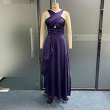 Women Maxi Dress Summer Elegant Solid Cross Tip Up Sleeveless Irregular Pleated Hollow Out Evening Dresses Streetwear