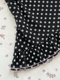 Pbong  Women's Casual Vacation Elegant Outfit Daily Versatile Fashion Outing Pink Bow Decor Mesh Polka Dot Print Tube Top Mini