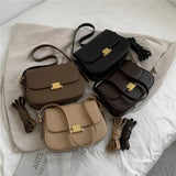 3 Layers Saddle Small Underarm Shoulder Bags For Women 2023 Trend Designer Crossbody Bag PU Leather Ladies Handbags