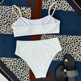 White Pearl Bikini New Swimsuit High Waisted Swimwear Women Bikini Set Push Up Bathing Suit For Female Biquinis Beachwear