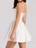 Sexy Women's Dresses New Summer Fashion Streetwear Casual Slim Dress Solid Sexy Elegant Lady Backless Strapless Dresses Clothing