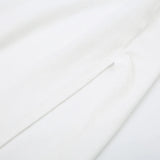White Backless Sleeveless Side Split Dress