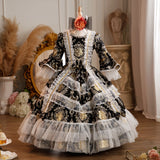 Children's Victorian Historical Dress 18th Century Rococo Party Princess Dresses for Girls