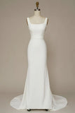 Pbong  High Quality Strapless Floor Length Court Train White Long Dresses Backless Button Платье Корейский Стиль Evening