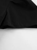 Pbong  Black Square Neck Puff Sleeve Mini Dress Waist Cinched Bubble Skirt Spring Women Elegant Party Gown  Fashion Retio Vestido