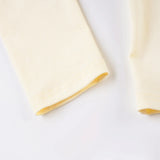 Pbong  Y2K Aesthetics V-Neck With Bow Decorated Long Sleeve T-shirts Women's Sweet Slimming Yellow Casual Top Tees Fashion Clothes New