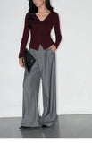 Multicolor Office High-waisted Wide-leg Suit Pants Women's 2025 Autumn Loose and Drape Casual Straight Mopping Trousers