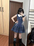 Elegant Gothic Vintage Dress Women Lolita Lace Sleeveless Mini Dress Y2K Slim Style Spicy Girl Daily Fashion