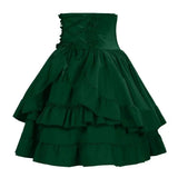 Pbong  Summer Y2k Gothic Retro Lolita Skirt Women Medieval Vintage Cake Skirt Fashion Cosplay Costume Fluffy Layered Puffy Skirt New