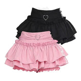 Black A- Line Mini Dress For Women Slimming Cake Skirt Smooths Your Silhouette Legging-Length Skirt Female