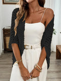 Spring and summer loose hollow elegant knitted jacket cardigan