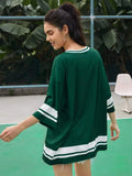 American Hot Selling Women's Jersey T-shirt Casual Loose Fashionable Breathable V-neck Digital Printed Short Sleeve Casual Top
