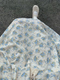 Pbong  Preppy Style Dresses Peter Pan Collar Lace-up Floral Pleated Hollow Out Long Dress Summer Sweet Vestido Fashion Women's Clothing