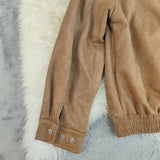Pbong  New Autumn Casual Women's Fashion Jackets Loose Lapel Zipper Long Sleeve Pockets Female Coats Lady Commute Streetwear