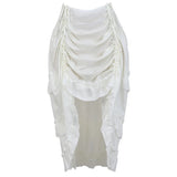 Pbong  Simple Pure Color Dance Skirt Midi Skirt Pleated Design Versatile Style for plus Size Women Straight Cut Silhouette
