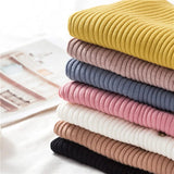 Ribbed Knit Top for Women Pullovers Button Decor Mock Neck Sweater Stretchy Long Sleeve Fitted Jumper Teen-girl Fall Winter
