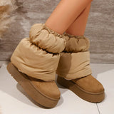 Winter New Warm Shoes Thick Sole Plush Warm Down Sock Boots Women Casual Non-Slip Snow Boots Detachable Warm Women's Boots