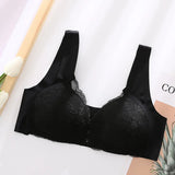 Pbong  Women's Full Coverage Plus Size Comfort Minimizer Bra Wirefree Non Padded Underwear Bra Lace Yoga Bralette Smooth Women's Bra