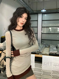 Y2k Aesthetic Fashion Fake Teo Piece T Shirts Casual All Match American Vintage Women High Street Tops French Harajuku Tees