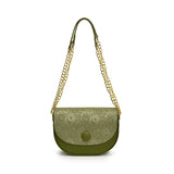 Pbong  Fashionable Mini Crossbody Bag Single Shoulder Retro Vintage Commuter Lipstick Bag Soft PU Material City Simple Style