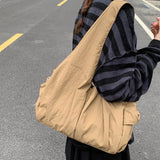 Japan Kpop Canvas Ladies Shoulder Bags High Quality Women's Handbag Large Eco Tote Shopper Bag Designer Shoppers Ladies Hand Bag