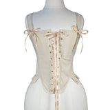 Elegant Lolita Corset Evening Party Retro Bustier Top Women Lingerie Sexy Slimming Bandage Underbust Corsets Streetwear Clothing