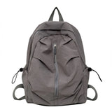 Pbong  New Student Schoolbag for Girl solid color simple and lightweight travel backpack trendy Korean style daily backpack