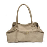 Pbong  Women's Tote Bag, Large Capacity Soft Leather Shoulder Bag, Retro Casual Handbag, Perfect for Commuting Handbags Travel Bag