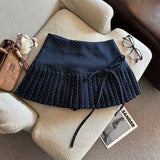 Pbong  2000s Harajuku Hot Girl Striped Slim Mini Skirts Y2k American Vintage Summer Short Party Skirts Subculture Sweet Casual Skirts