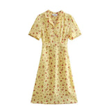Pbong  Vintage Women Green Dot Leopard Print V neck Tank Dress Elastic Back Slim Waist Slit Hem Midi Long Dresses Summer Vestidos Robe