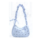 Pbong  New Fashion Oxford Cloth Large Capacity Single Shoulder Bag Women's Underarm Bag Butterfly Knot Print Casual Simple City...